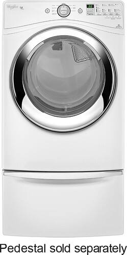 Best Buy: Whirlpool Duet 7.4 Cu. Ft. 9-Cycle Steam Electric Dryer White ...