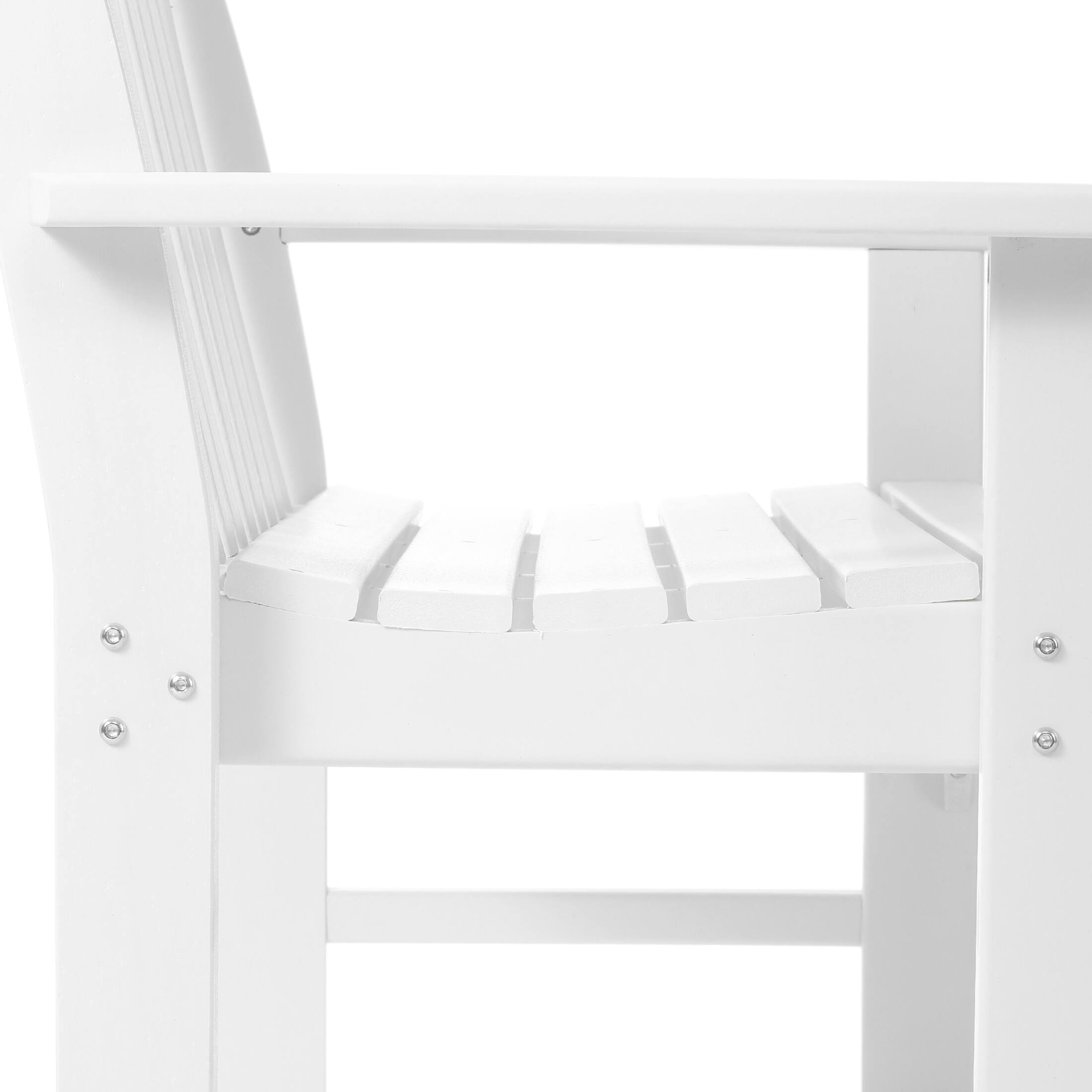 Alt View 6. WestinTrends - WestinTrends Malibu Outdoor 2-Person All-Weather HDPE Front Porch Garden Bench - White.