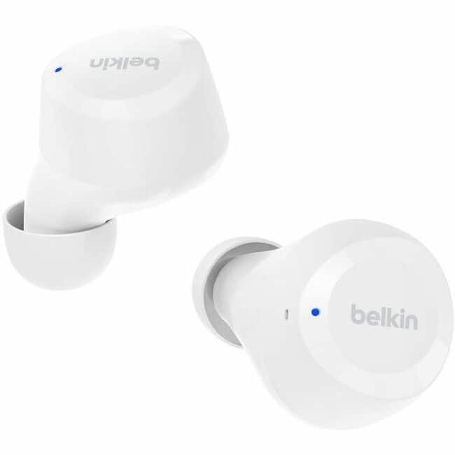 Belkin - SoundForm Bolt True Wireless Earbuds - Stereo - True Wireless - Bluetooth - 32.8 ft - Earbud - Binaural - In-ear - White