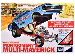 Skill 2 Model Kit "Ohio" George Montgomery's Multi Maverick Funny Car 1/25 Scale Model by MPC - Multicolor