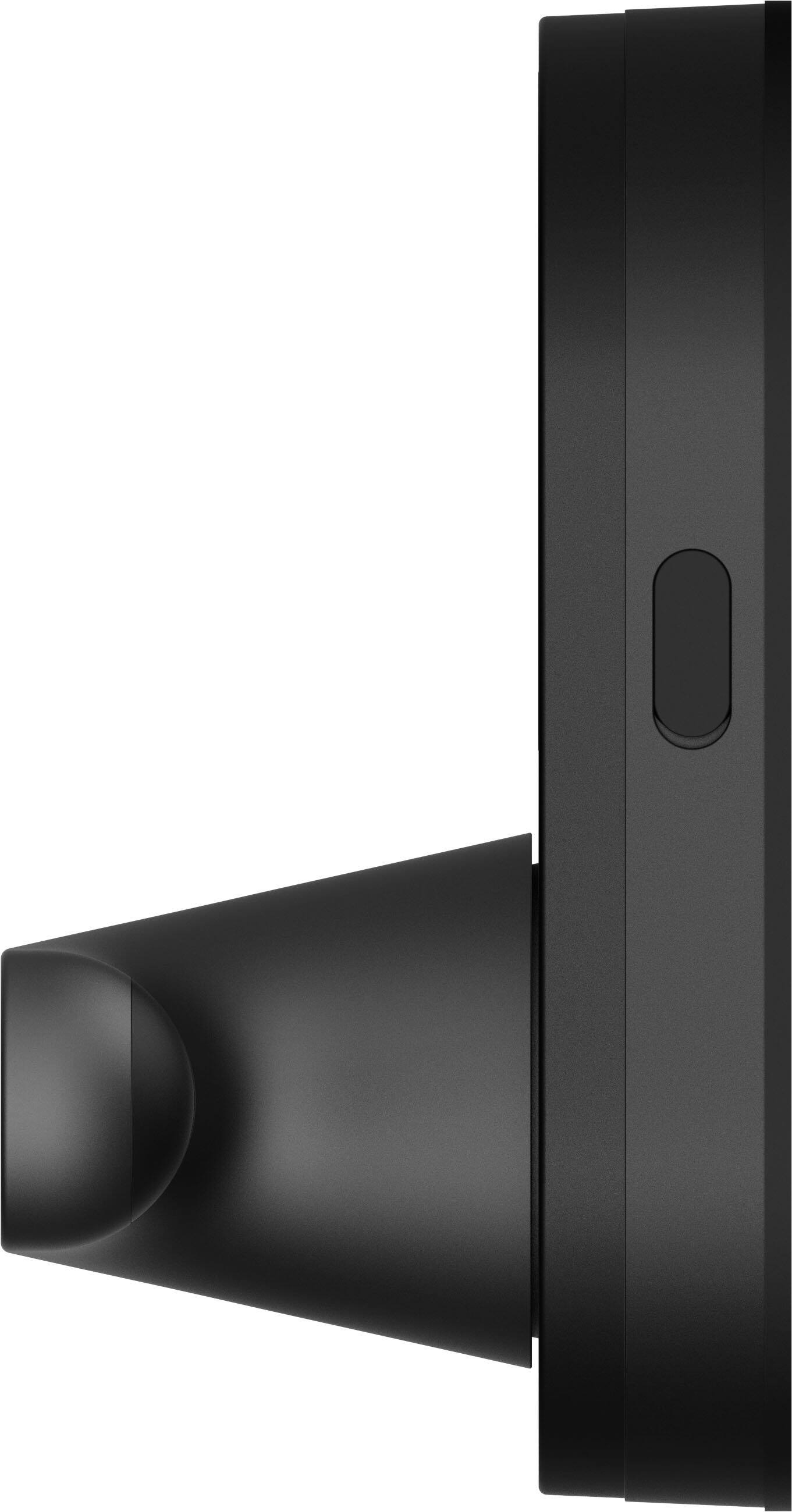 Left. Aqara - Smart Lock U300 Matter over Thread Lever Set with Touchpad/NFC/Auto Lock/Home Key/Fingerprint/Bluetooth/Key Access - Black.