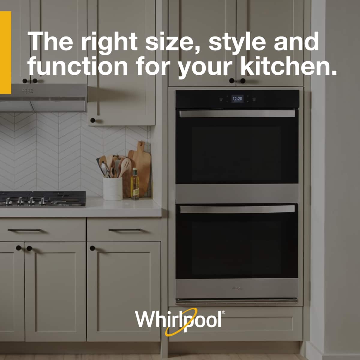 The right size, style and function for your kitchen.
Whirlpool
