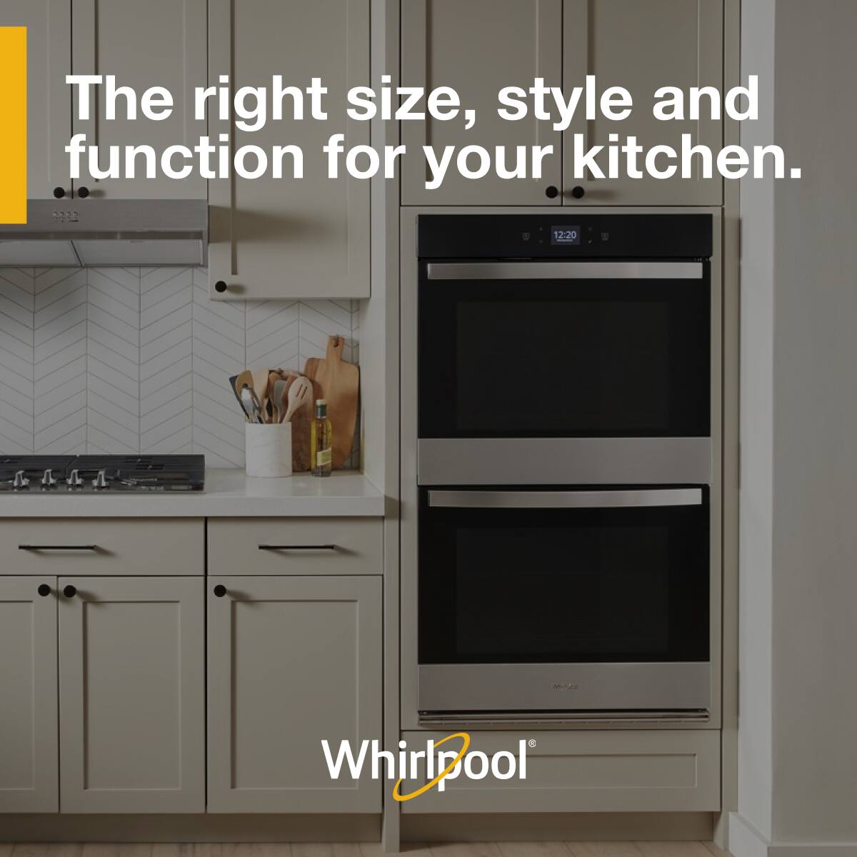 The right size, style and function for your kitchen.

Whirlpool