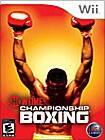 Front Detail. Showtime Championship Boxing - Nintendo Wii.