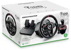 THRUSTMASTER
T128
SHIFTER PACK
THRUSTMASTER
T128
SHIFTER PACK
FEEDBACK RACING WHEEL
AND SHIFTER ADD-ON
VOLANT DE COURSE AVEC RETOUR DE FORCE
SON LEVIER DE VITESSE
MADE FOR XBOX
XBOX
14+