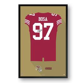 Sporticulture - Nick Bosa San Francisco 49ers 14" x 20" Home Jersey Framed Art Print - Red