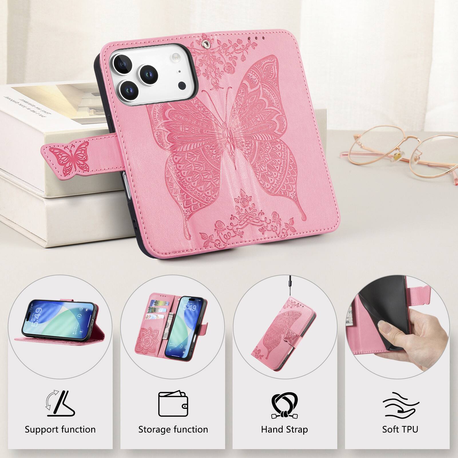 49 Support function Storage function Hand Strap Soft TPU