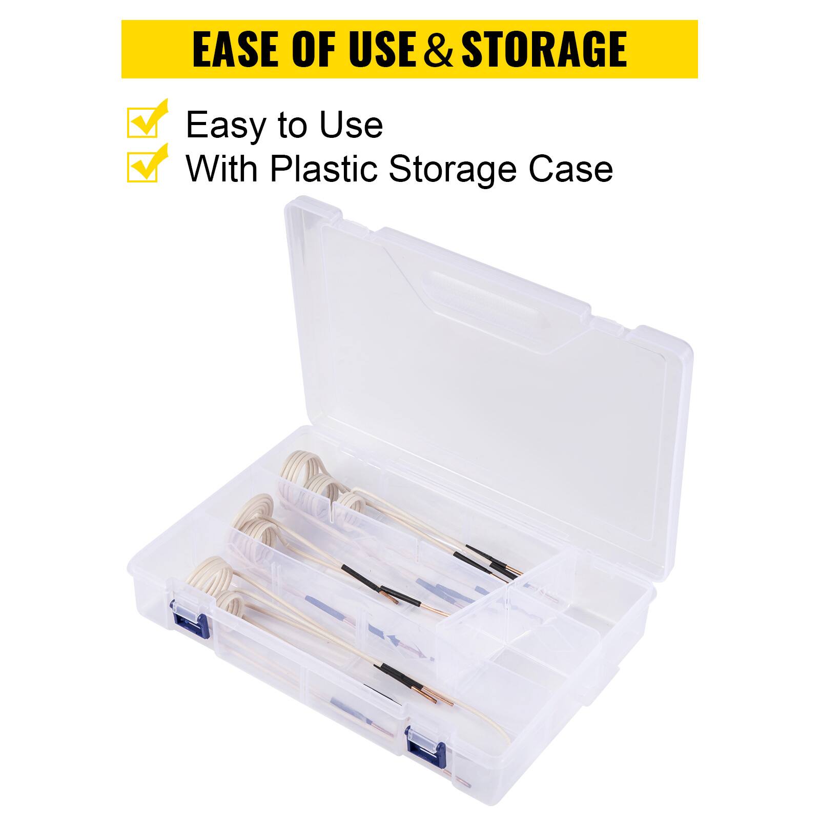 EASE OF USE & STORAGE
Easy to Use
With Plastic Storage Case