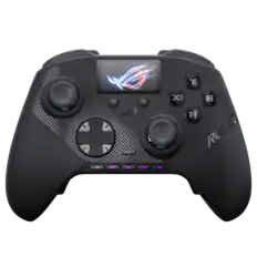 Front. ASUS - ROG Raikiri II Pro PC Wireless Controller with Hot-Swappable TMR Joysticks - Black.