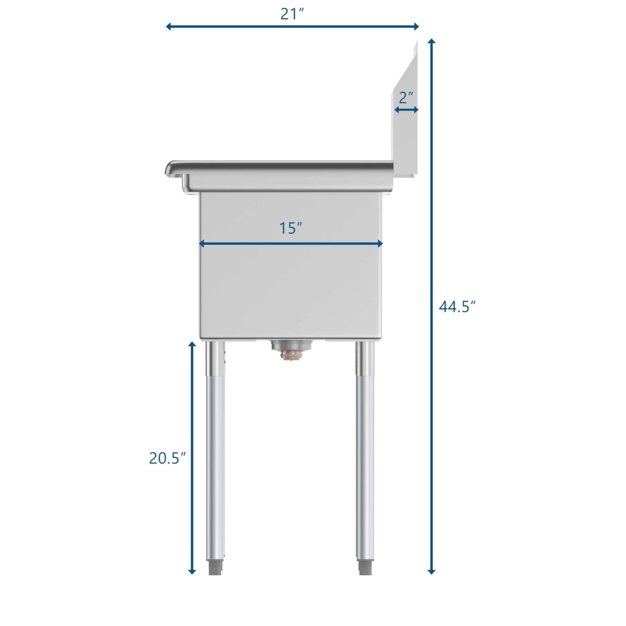 21"  
15"  
20.5"  
44.5"  
2"