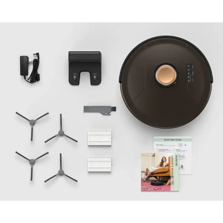 Alt View 16. bObsweep - PetHair SLAM Wi-Fi Connected Robot Vacuum Cleaner, Austin - Espresso.