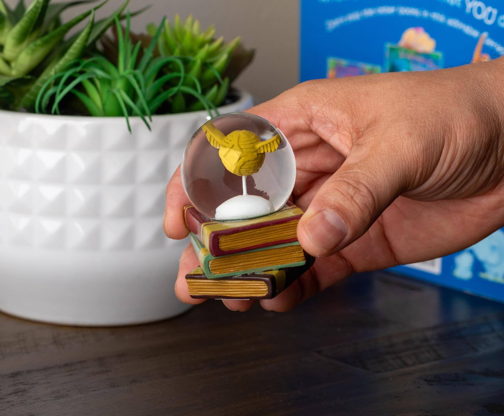 Alt View 2. Silver Buffalo - Harry Potter Golden Snitch 3-Inch Mini Snow Globe - Gold.