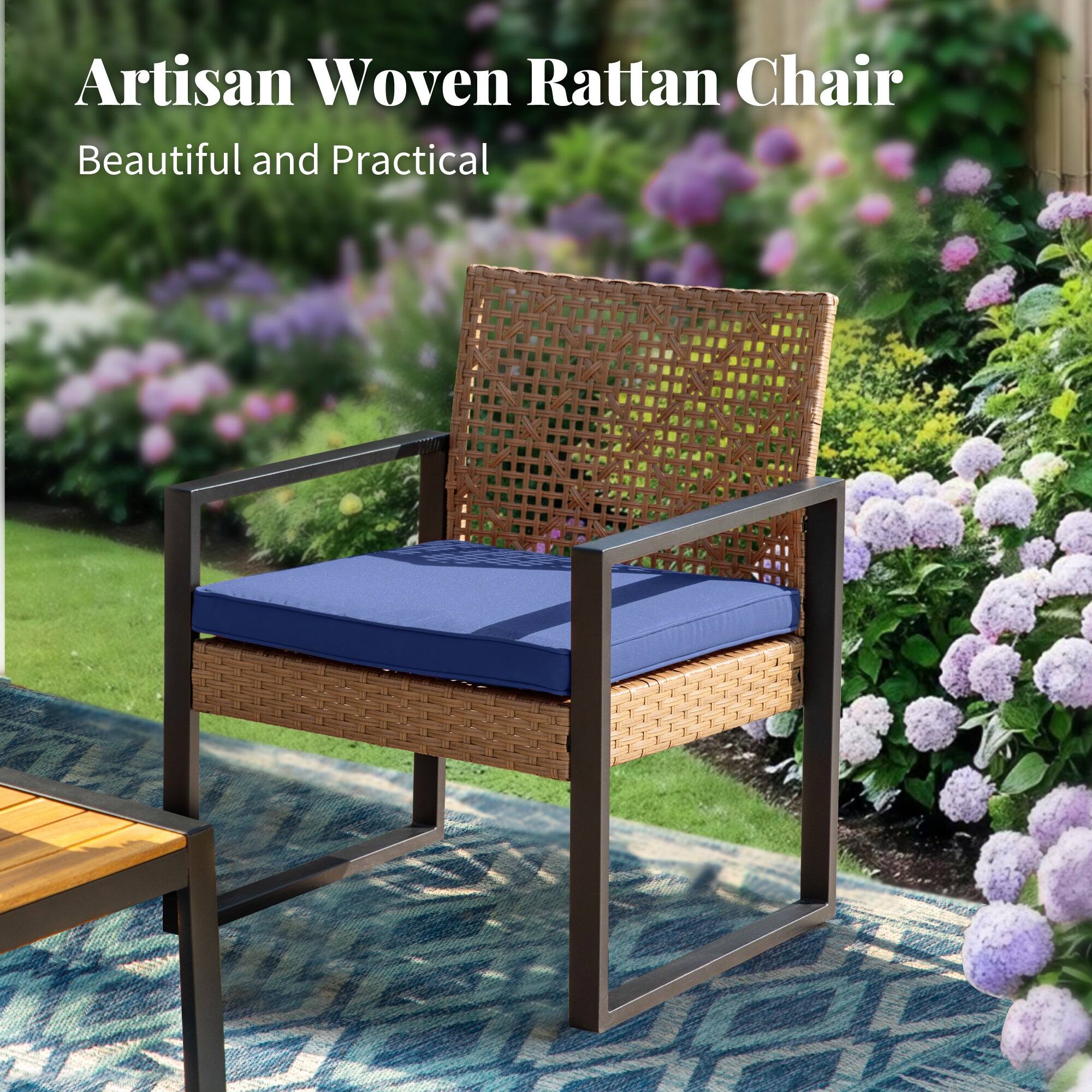 Artisan Woven Rattan Chair  
Beautiful and Practical