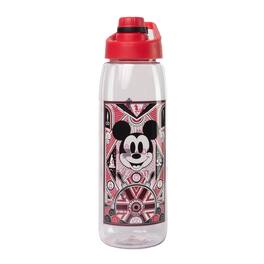 Silver Buffalo - Disney 100 Captain Mickey Mouse Water Bottle With Timetable | Holds 28 Ounces - Red