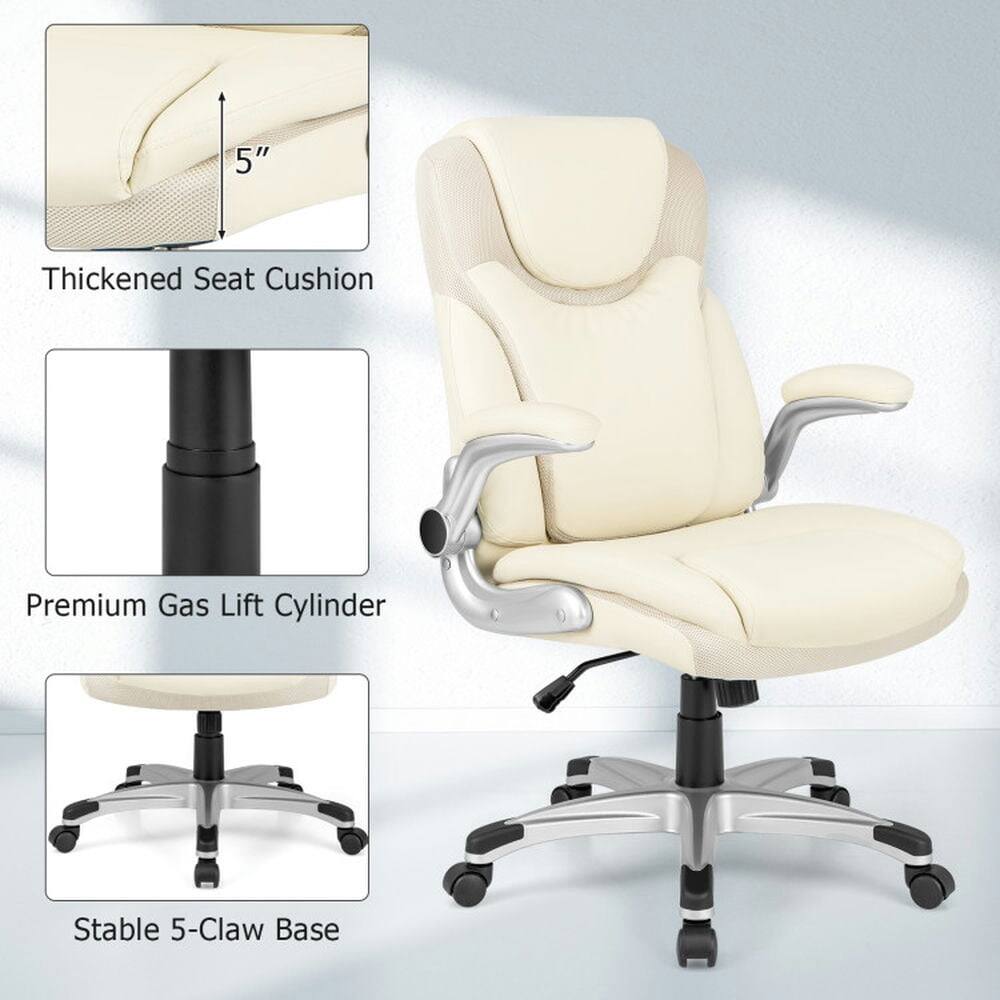5" Thickened Seat Cushion  
Premium Gas Lift Cylinder  
Stable 5-Claw Base