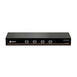 Avocent Corporation - Cybex SC900 Secure Desktop KVM Switch, Dual Head Monitor, 4 Port, Common Access Card, NIAP Version 4.0, TAA Compliant (S - Black