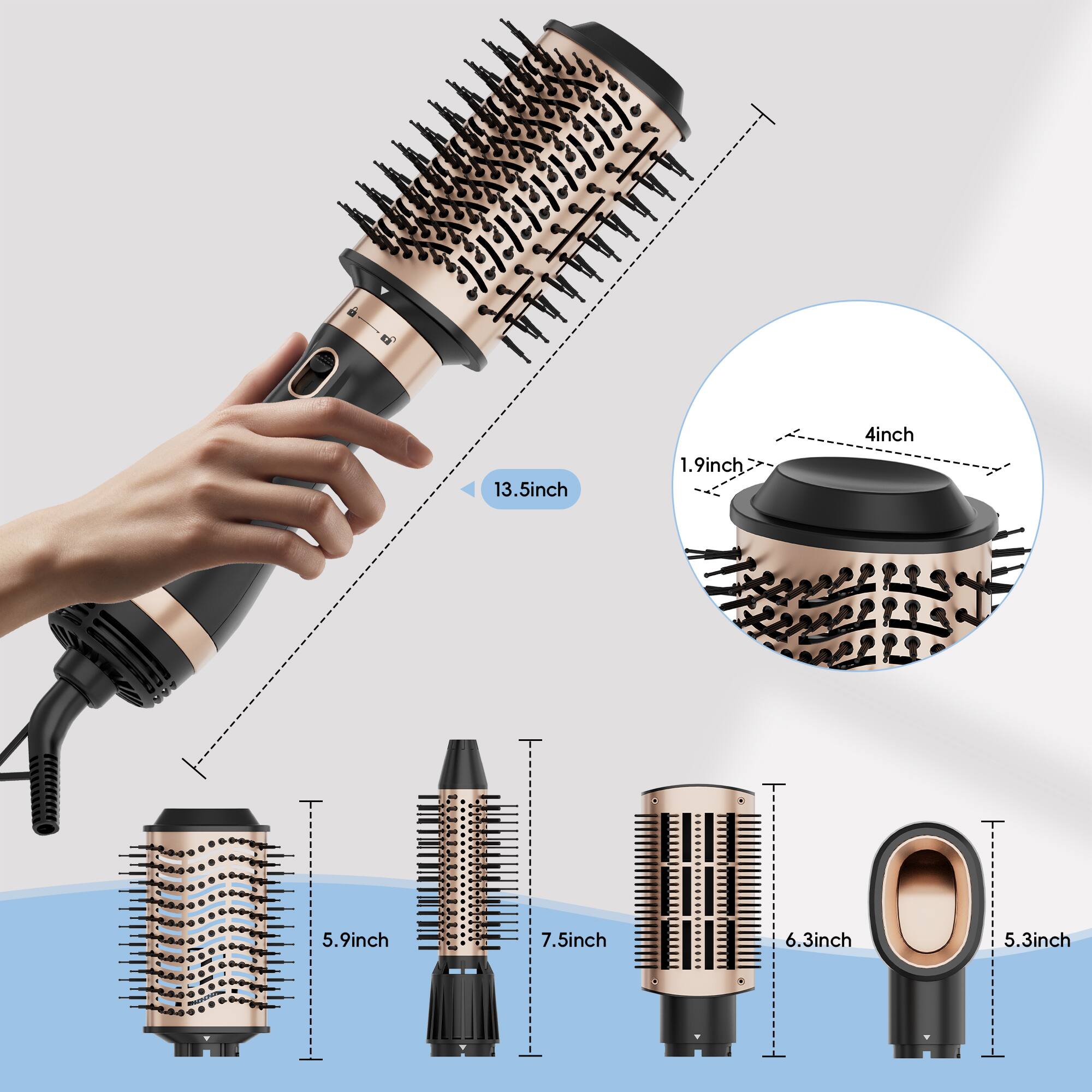 13.5inch, 1.9inch, 4inch, 5.9inch, 7.5inch, 6.3inch, 5.3inch