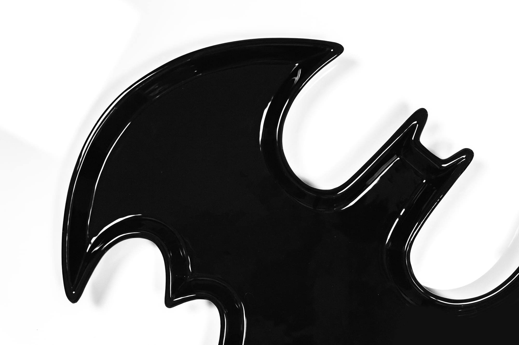 Alt View 2. DC Universe - DC Comics Batman 14” x 10” Ceramic Serving Platter - Black.