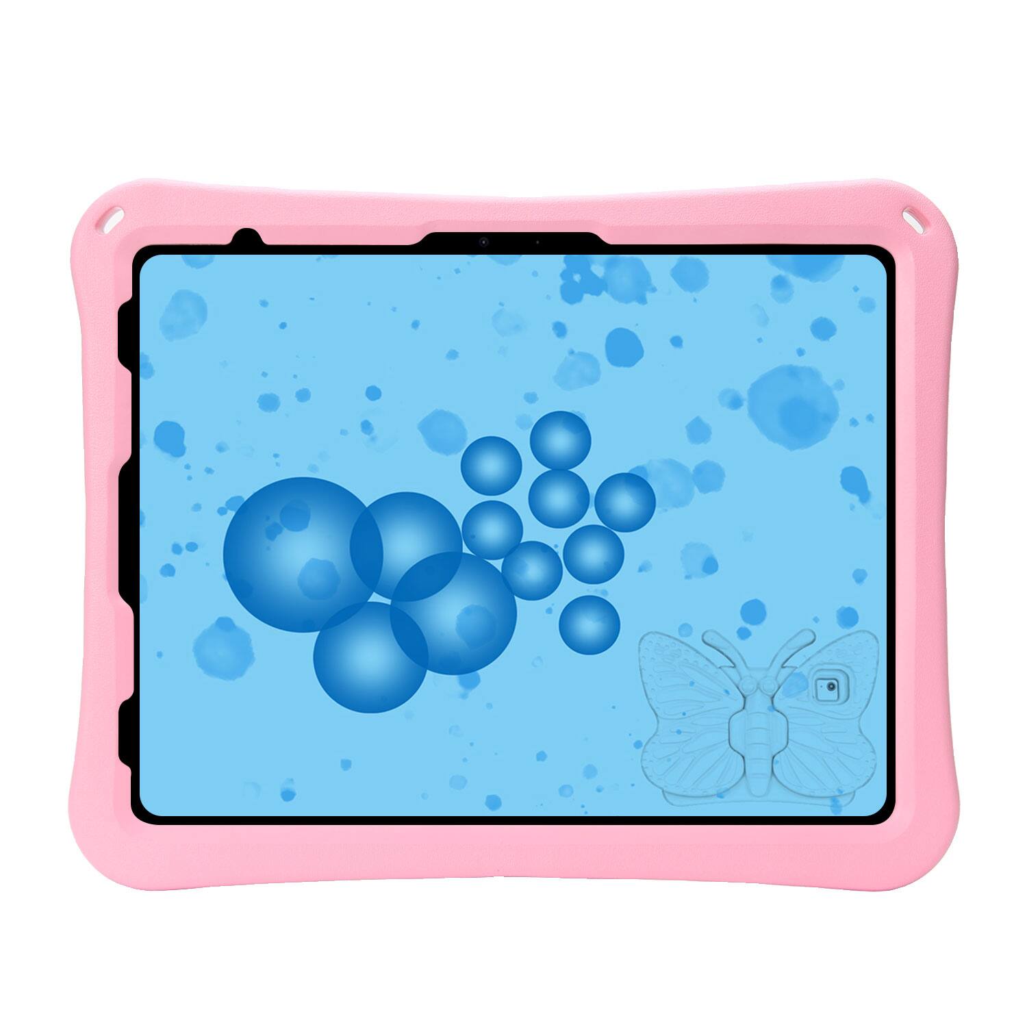 Alt View 1. Dteck - Kids Butterfly Case for Apple iPad Air (M4) 13" 2026-24 & iPad Pro 13/12.9",Rugged 3D Cartoon EVA Shockproof Stand Cover - Pink.