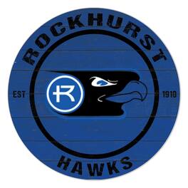 Jardine - Rockhurst Hawks 20'' x 20'' Indoor/Outdoor Team Color Circle Sign - Blue