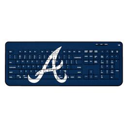 Keyscaper - Atlanta Braves Team Logo Wireless Keyboard - Multicolor