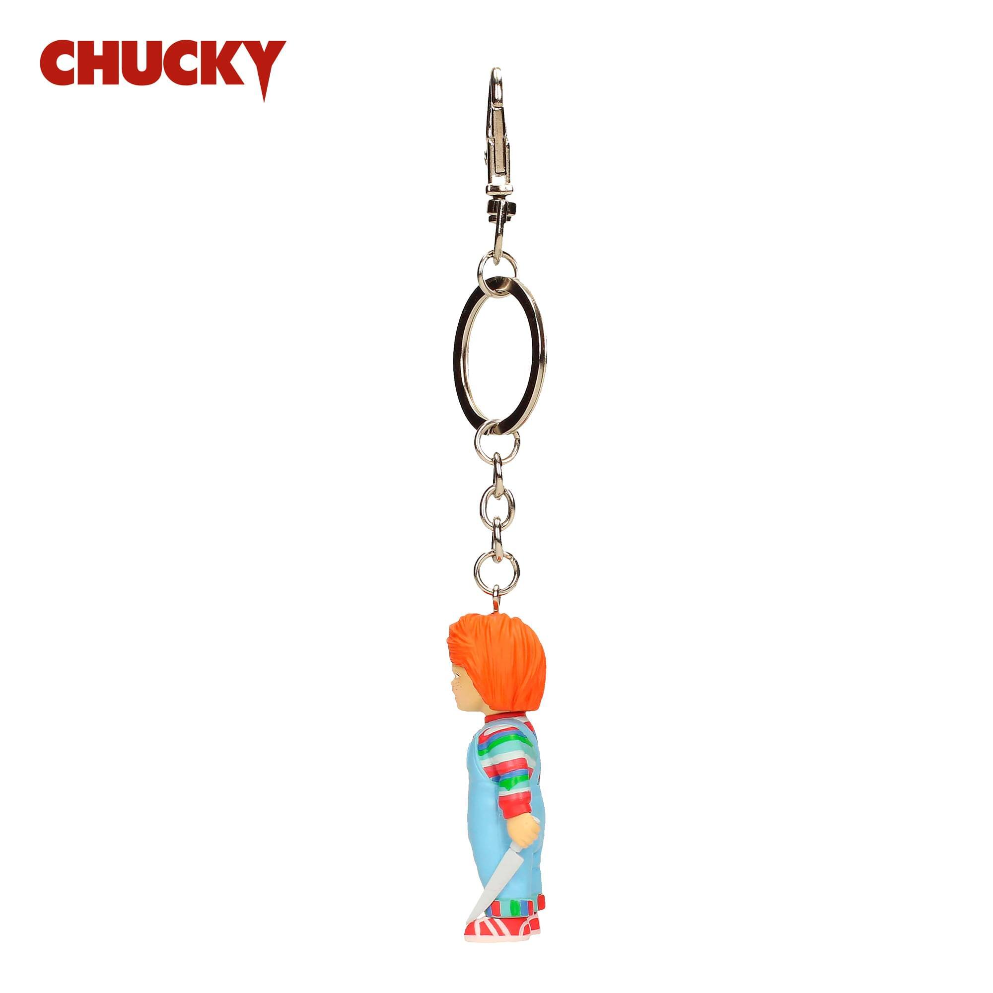 Alt View 10. SD Toys - Child's Play Chucky 2.5-Inch Figural PVC Keychain - Multi-Colored.
