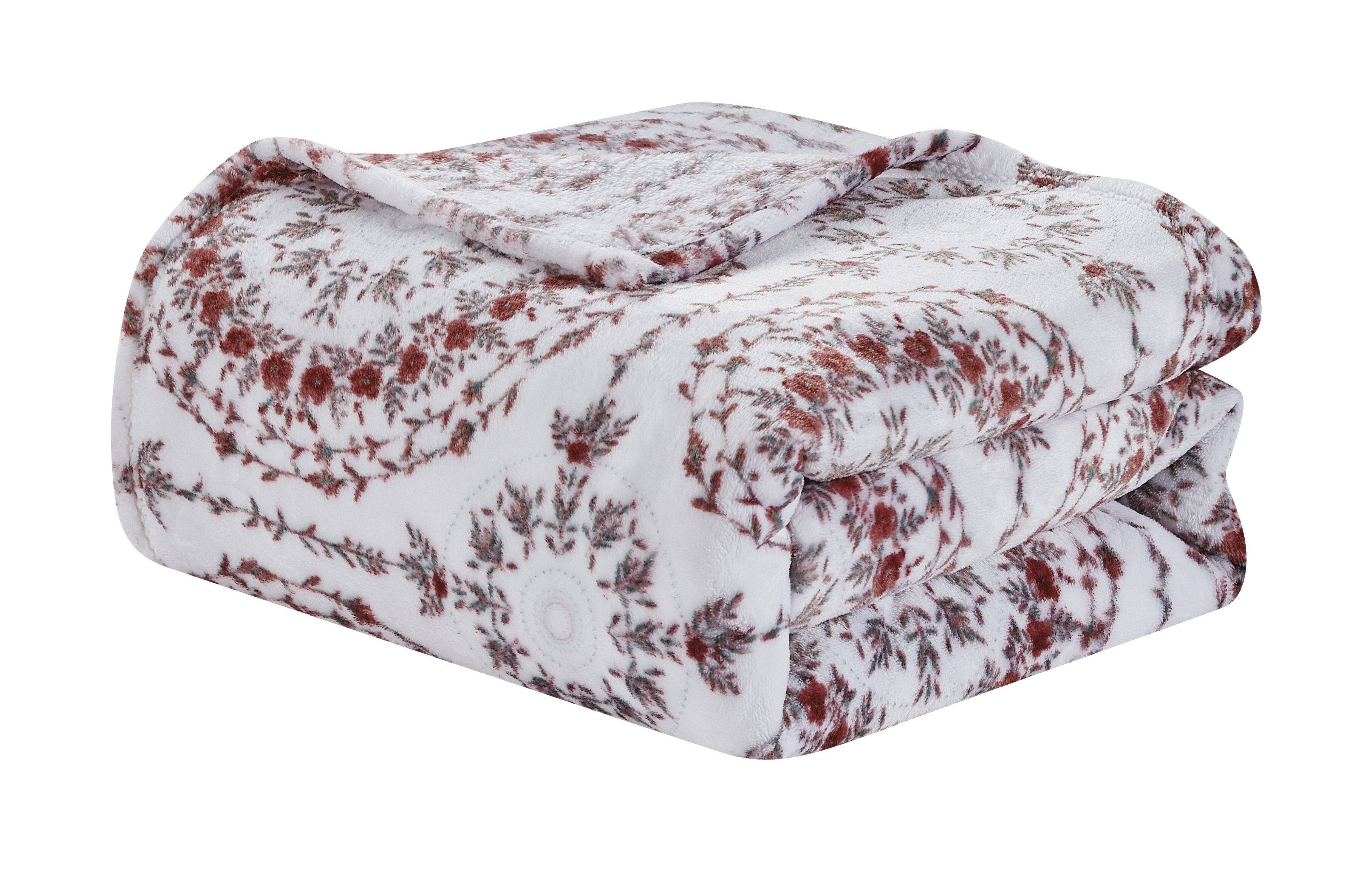 Angle. Noble House - Noble House Super Soft and Ultra Comfy Luxe Printed Blanket - Yesina - Twin - Yesina.