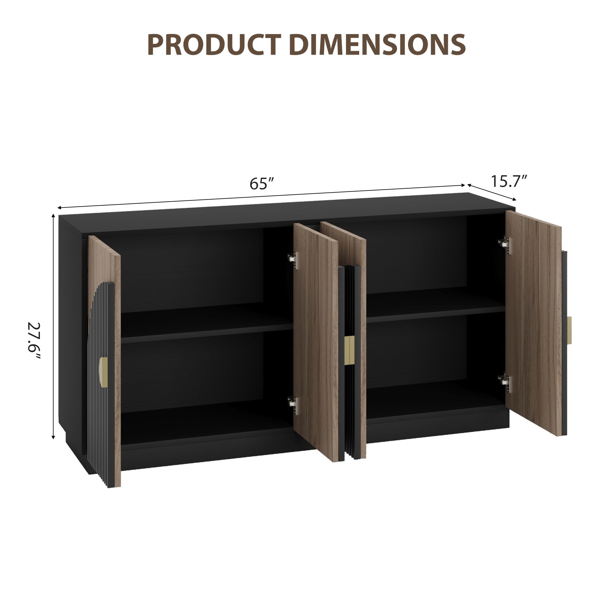 PRODUCT DIMENSIONS

65" x 15.7" x 27.6"