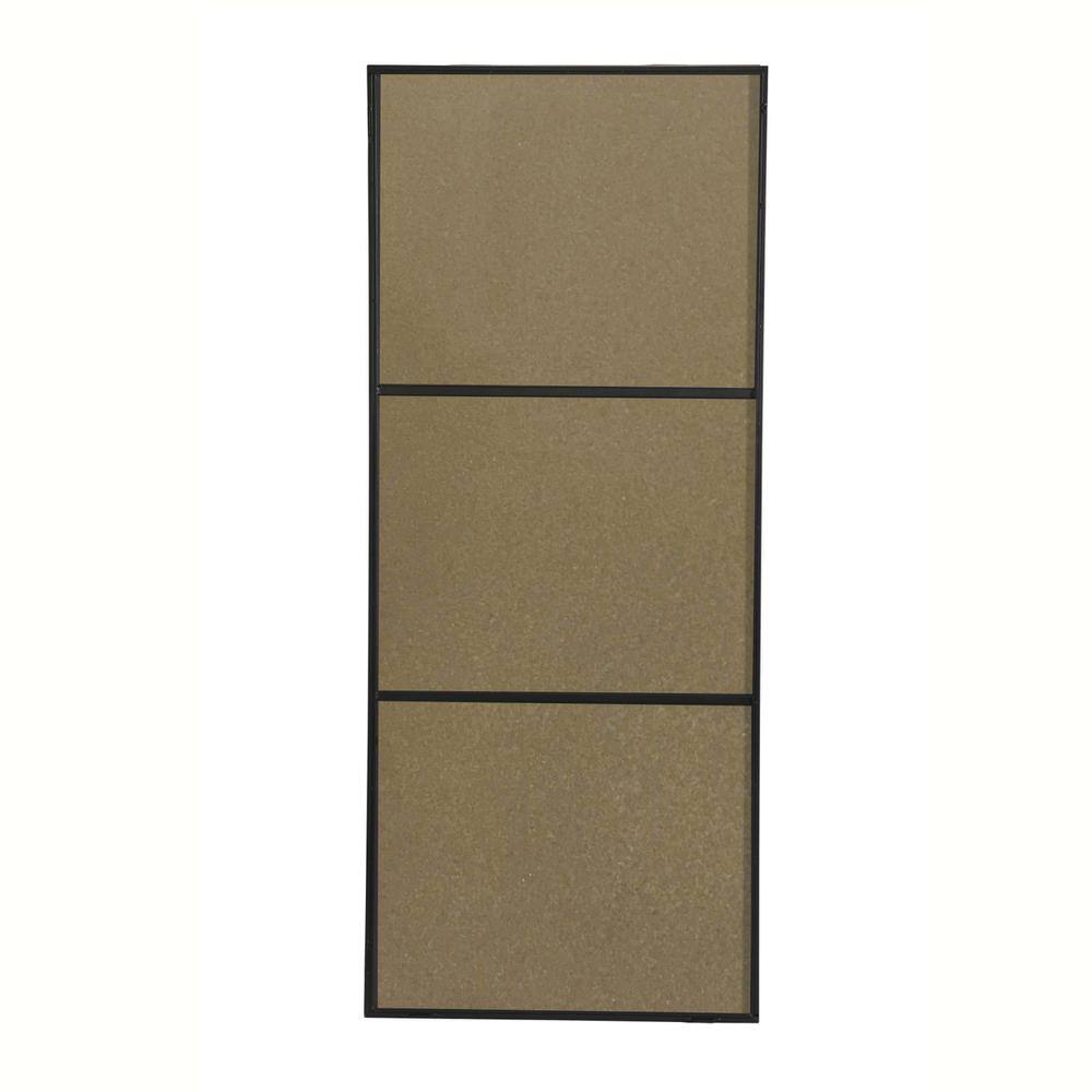 Angle. Elegant Decor - Metal frame Rectangle Mirror 30 inch Black - Black.