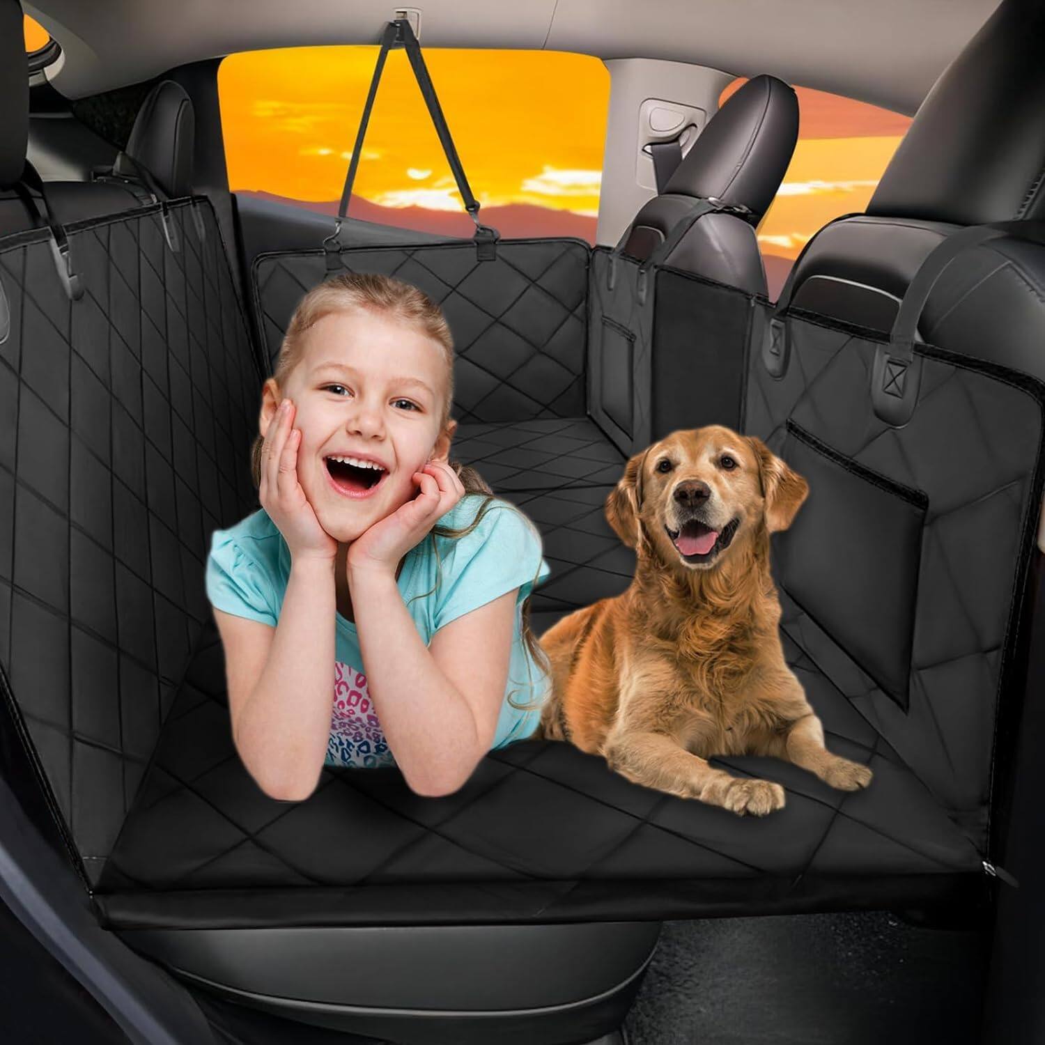 Image showcasing METALTON Seat Extender For Dogs large Space Dog Car Cover Hard Bottom ...