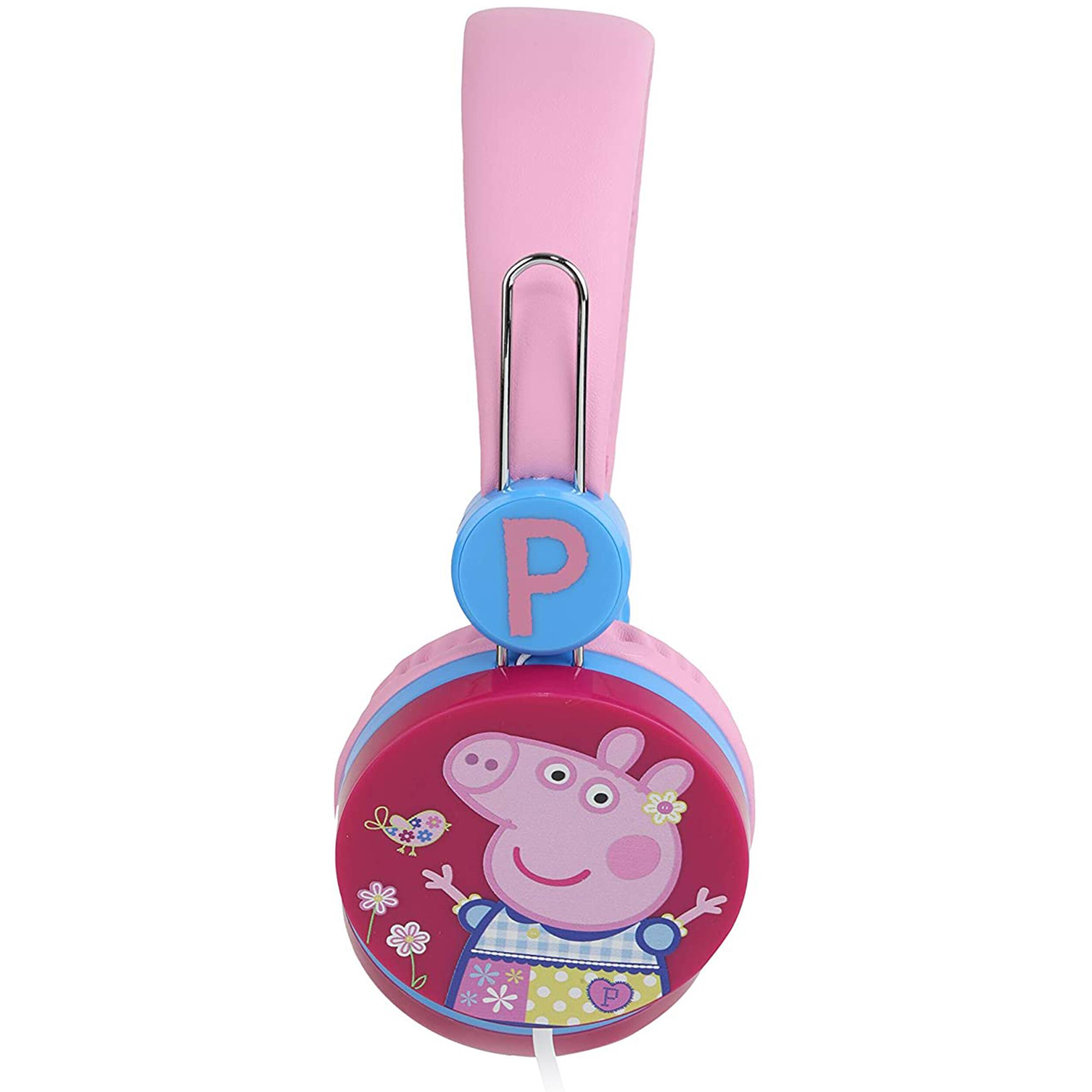Alt View 6. Peppa Pig - Peppa Pig High Quality Wired Headphones in Pink - Pink.