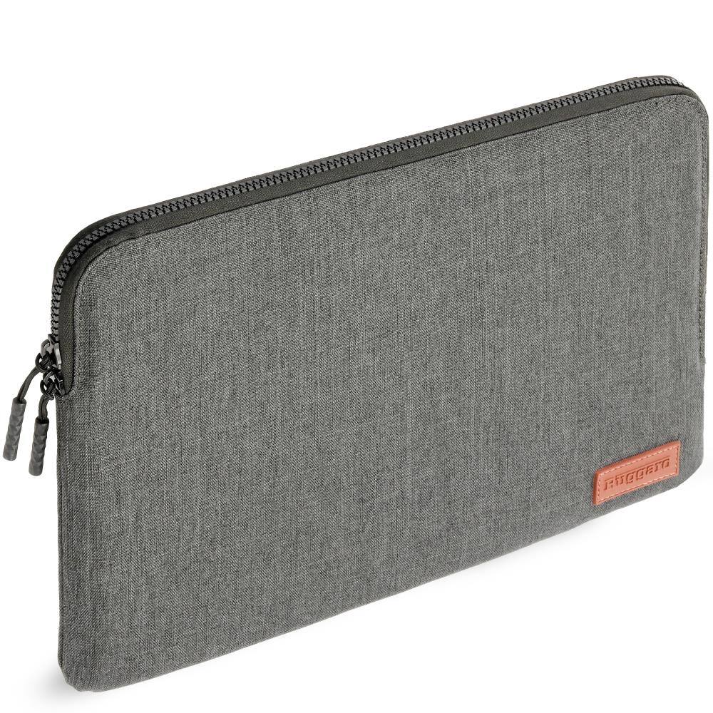 Front. Ruggard - 13" MacBook Air Laptop Sleeve, Fits Most 13" Laptops, Padded Interior, Water-Resistant Nylon, Easy-Grip Zipper Pulls - Grey.
