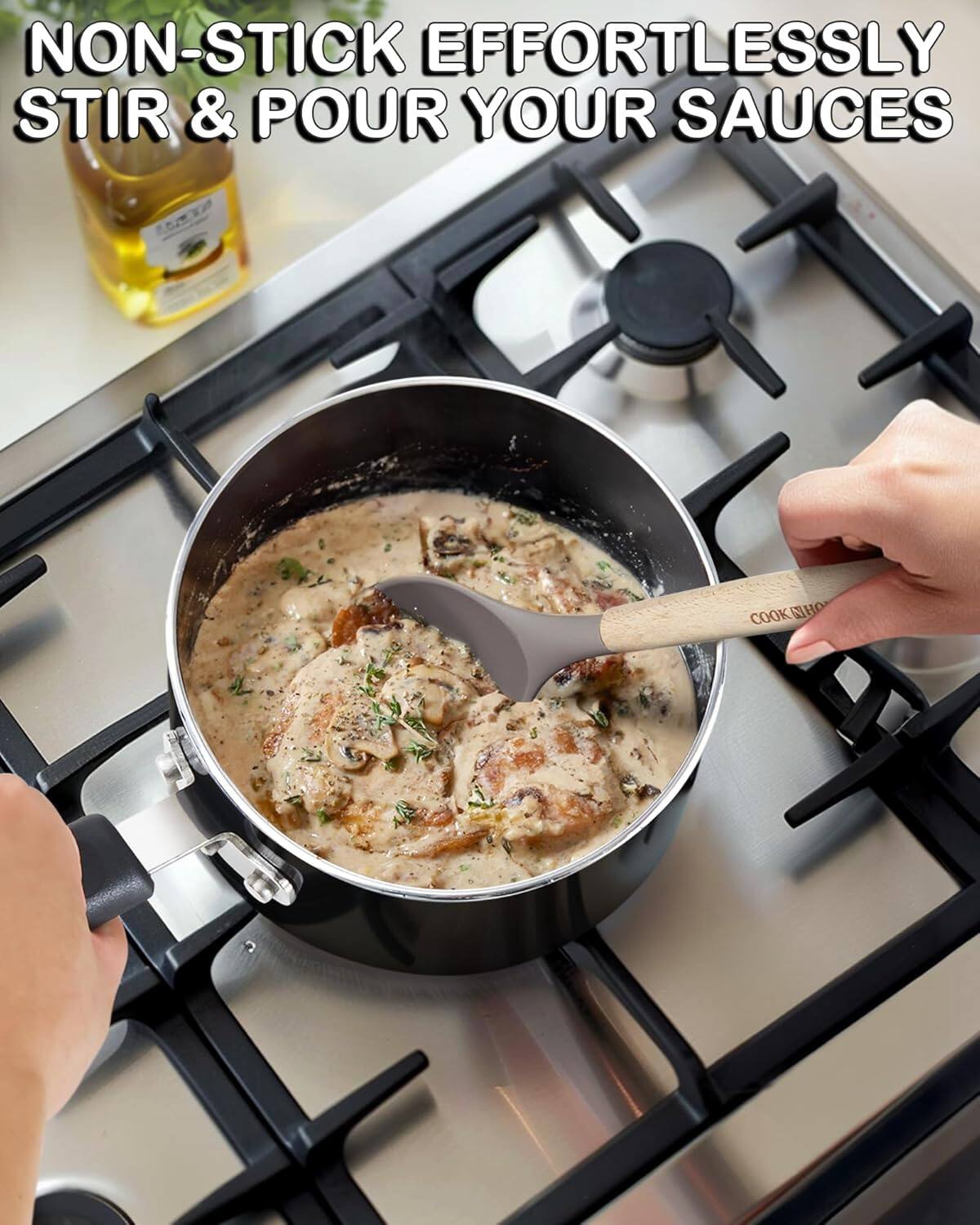 NON-STICK EFFORTLESSLY STIR & POUR YOUR SAUCES
