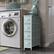 Alt View 1. Sorbus - Sorbus Narrow Dresser with 4 Drawers, Vertical Slim Storage Chest of Drawers with Steel Frame - Aqua.