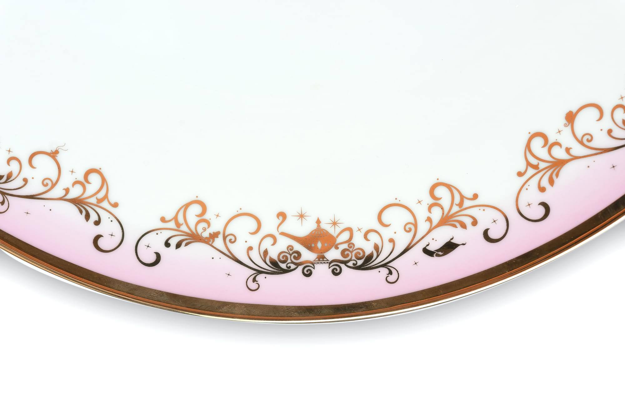 Alt View 2. Ukonic - Disney Princess Ceramic Serving Platter | Plate Measures 16 Inches - Gold.