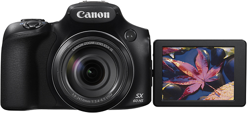 hier Machtig heel fijn Best Buy: Canon PowerShot SX60 HS 16.1-Megapixel Digital Camera Black  9543B001