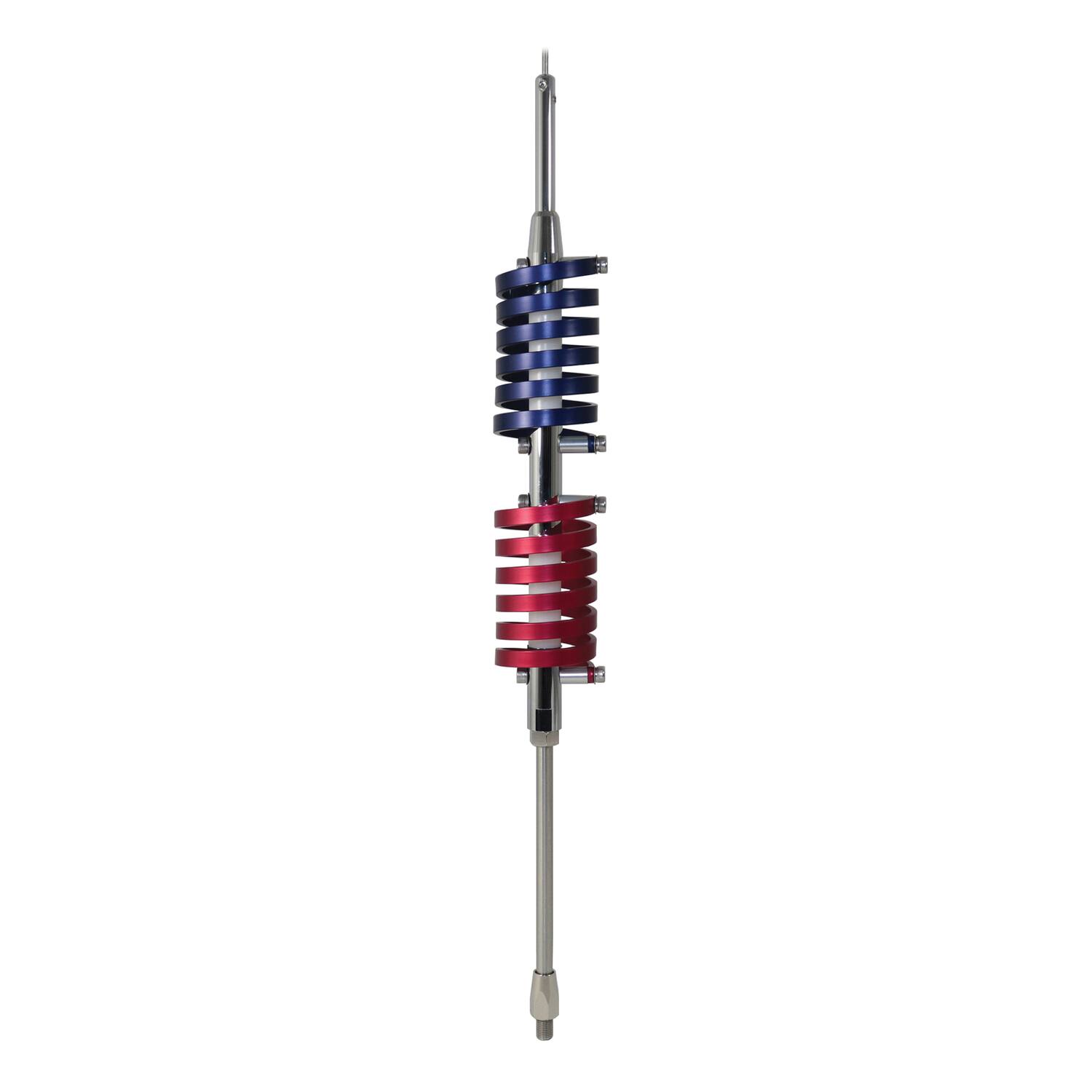 Back. Browning - Browning Br-94-rm Br-94 70.5-in. 15,000-watt Dual-flat-coils Cb Antenna With 6-in. Shaft, Anodized Red And Midnight Blue - Multicolored.