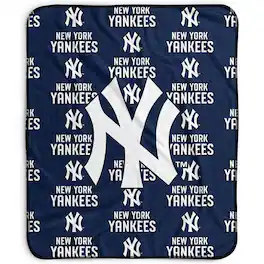 Pegasus - New York Yankees 50" x 60" Repeat Wordmark Fleece Blanket - Multicolor