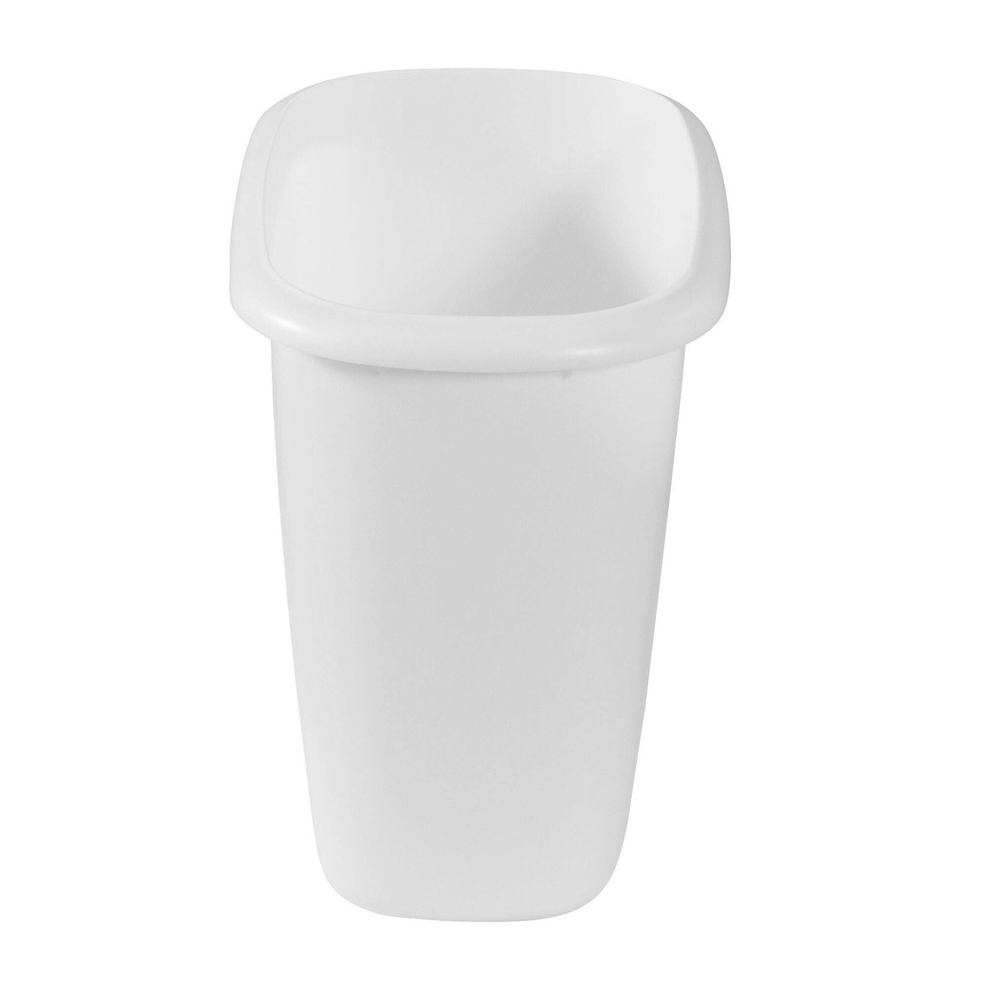 Alt View 1. RubberMaid - Rubbermaid 6 Quart Bedroom, Bathroom, and Office Wastebasket Trash Can, White - White.