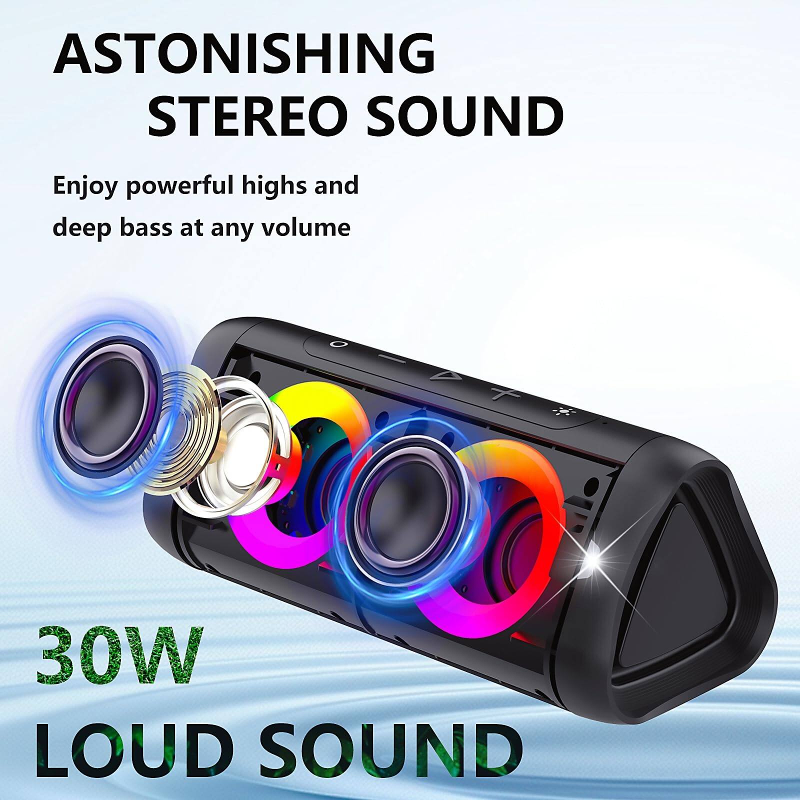 ASTONISHING STEREO SOUND

Enjoy powerful highs and deep bass at any volume

30W LOUD SOUND