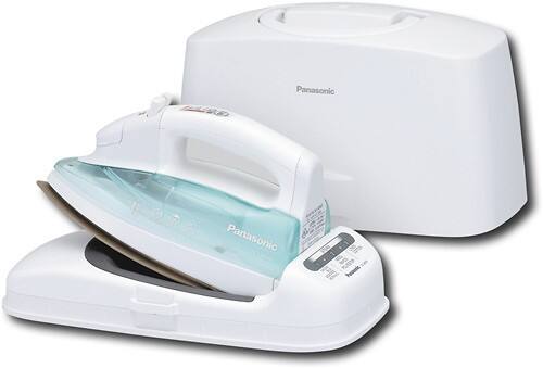 Best Buy: Panasonic Cordless Nonstick Steam Iron White Aqua Ni-l46nr