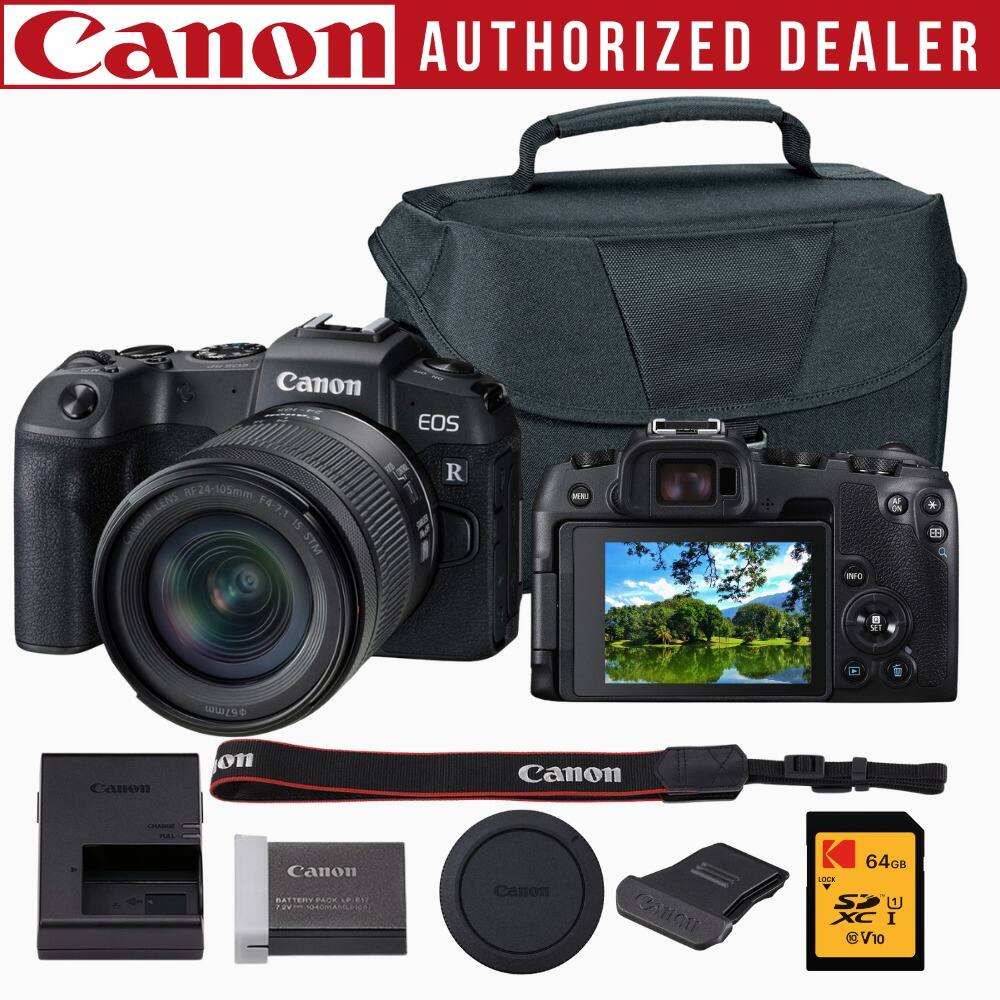 Canon AUTHORIZED DEALER

Canon EOS R

RF24-105mm LENS F4-7.1 CANON IS STM

67mm

Canon BATTERY PACK LP-612

Canon 64GB LOCK U3 V10