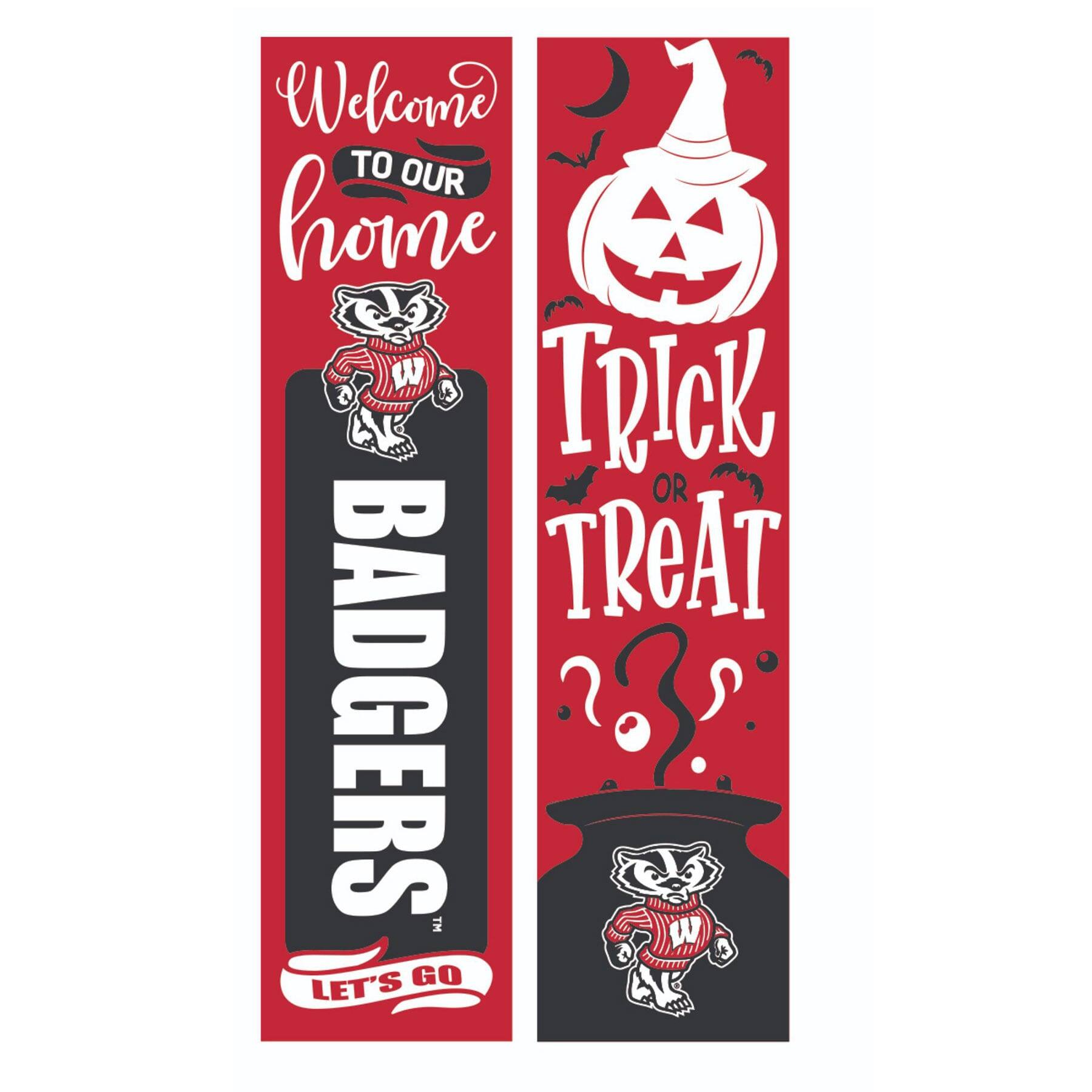 Welcome to our home  
BADGERS  
Let's go  

Trick or Treat
