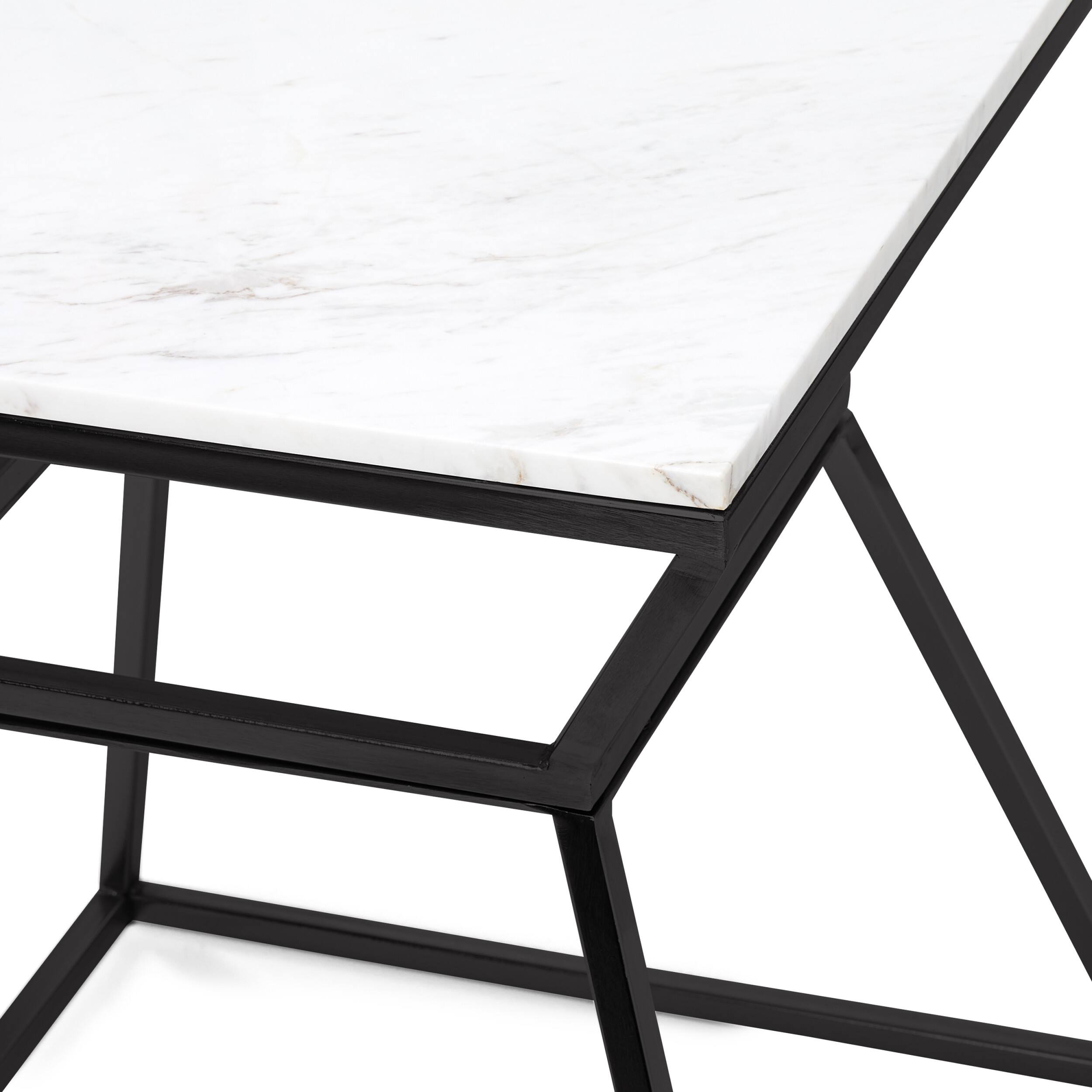 Alt View 13. Adore Decor - Audrey Tall Marble Side Table - Black.