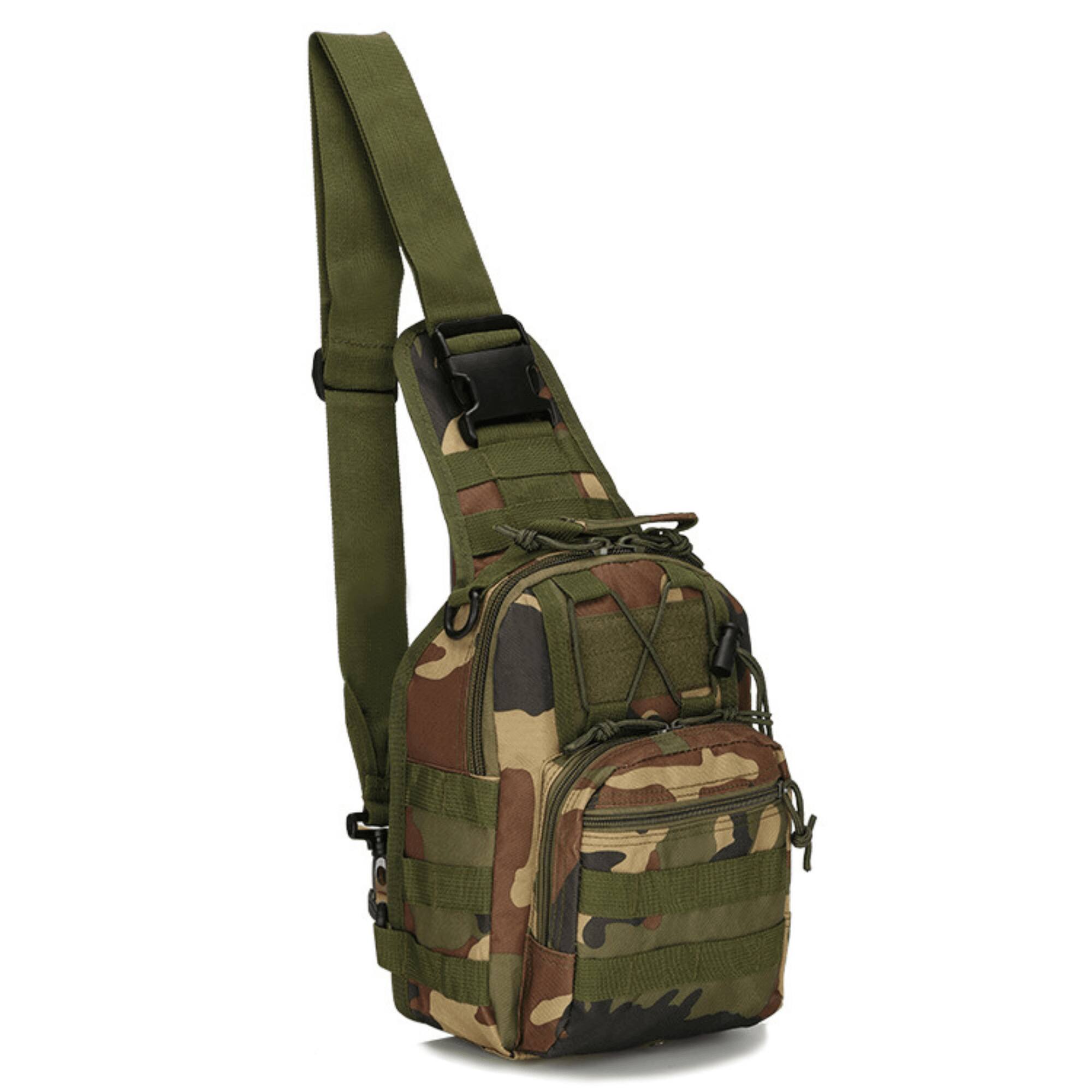Alt View 1. JupiterGear - Tactical Military Sling Backpack Shoulder Bag Molle Outdoor Daypack Backpack with Adjustable Strap - Camo.