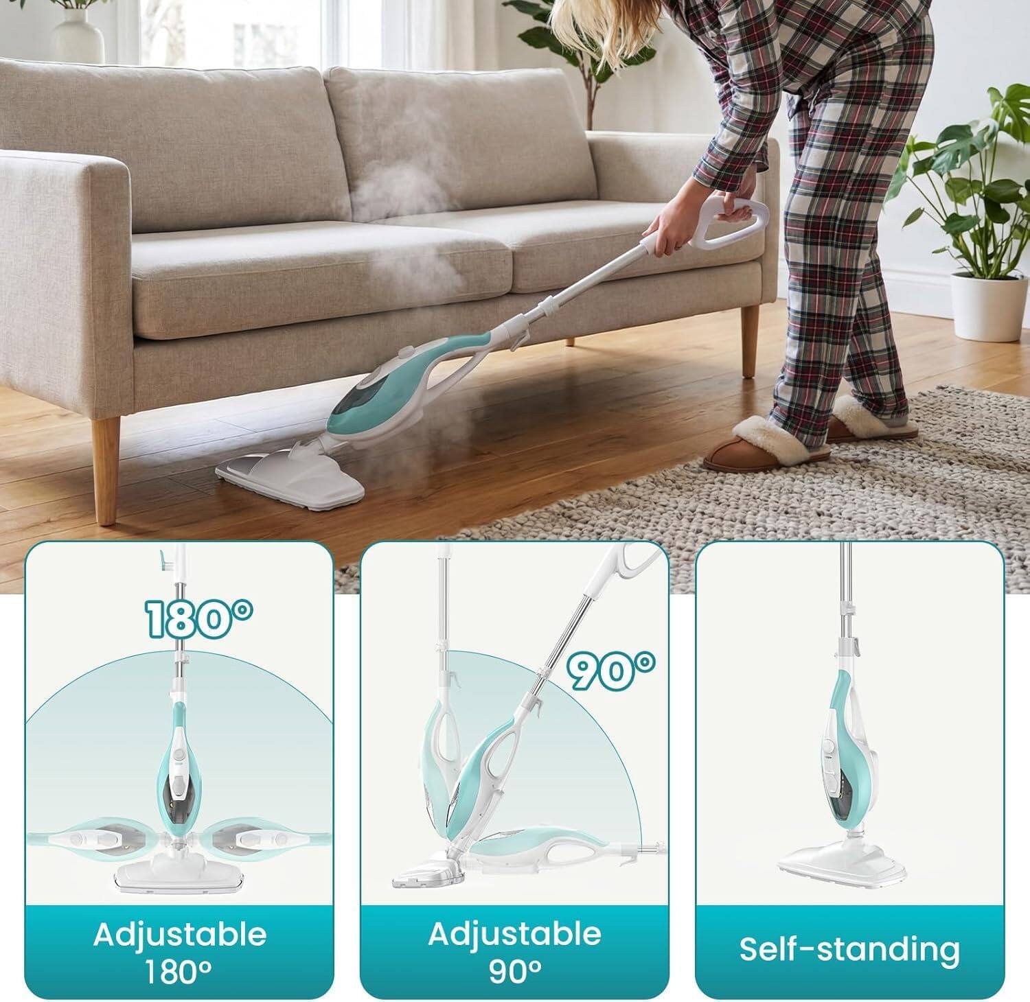 - 180° Adjustable
- 90° Adjustable
- Self-standing