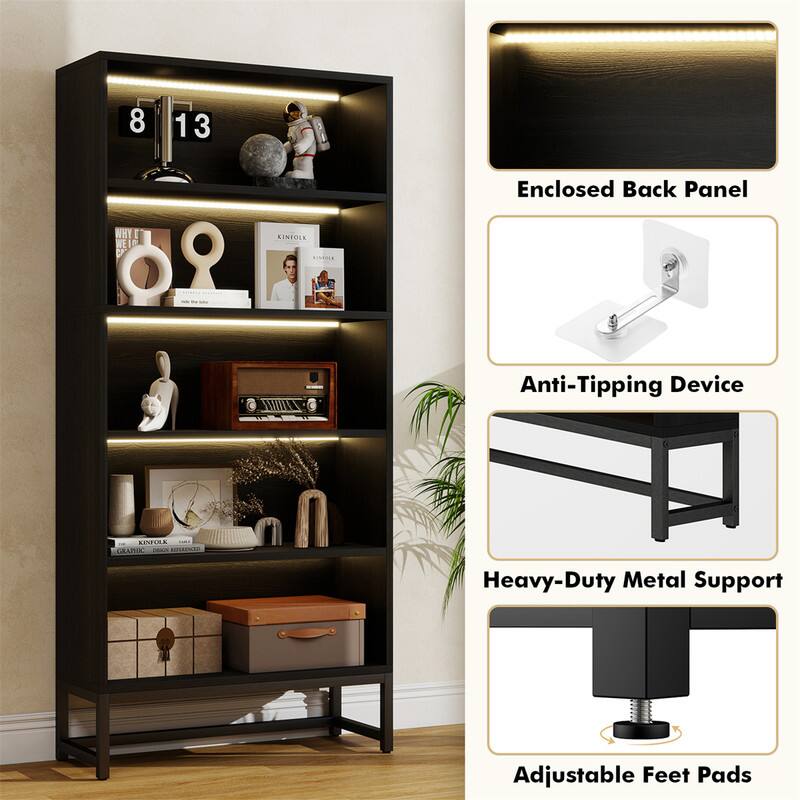8 13 WHY NEED 0 LINFOLE Enclosed Back Panel WIIKA Anti-Tipping Device KINEIRA GRAPHIC - IRL Heavy-Duty Metal Support Adjustable Feet Pads