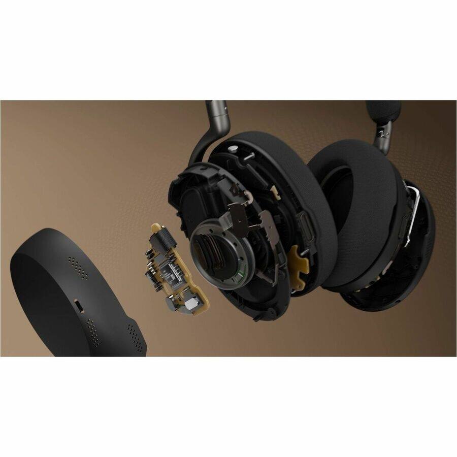 Alt View 5. Jabra - Jabra Evolve3 85 Headset - Microsoft Teams Certification - Stereo - Mini-phone (3.5mm) - Wired/Wireless - Bluetooth - Black.