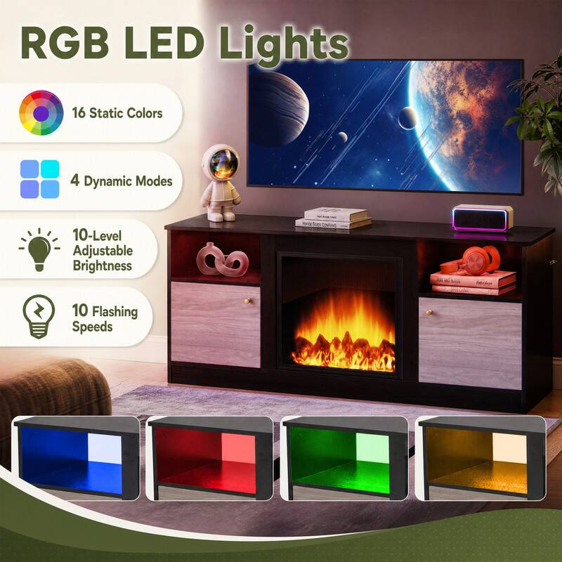 RGB LED Lights

- 16 Static Colors
- 4 Dynamic Modes
- 10-Level Adjustable Brightness
- 10 Flashing Speeds