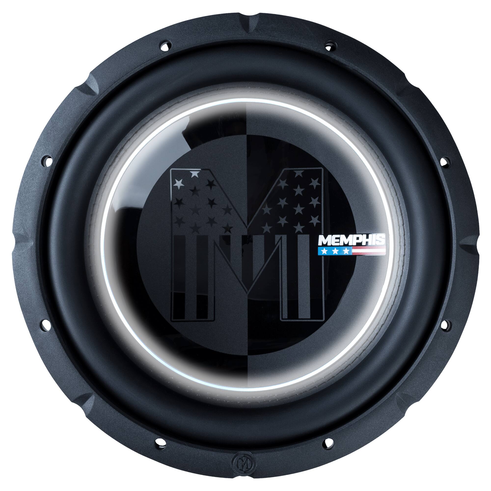 Alt View 10. Memphis Car Audio - Memphis 76PRXL12FTV Special Edition Power Reference 12" 1/2/4 Ohm RGB LED Selectable Impedance Subwoofer - Black/Gray.
